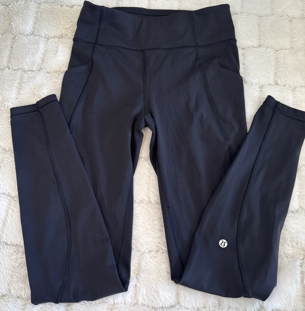 Lululemon Align High-Rise Pant with pockets 28" Black Size 6 Yoga Leggings Nulu